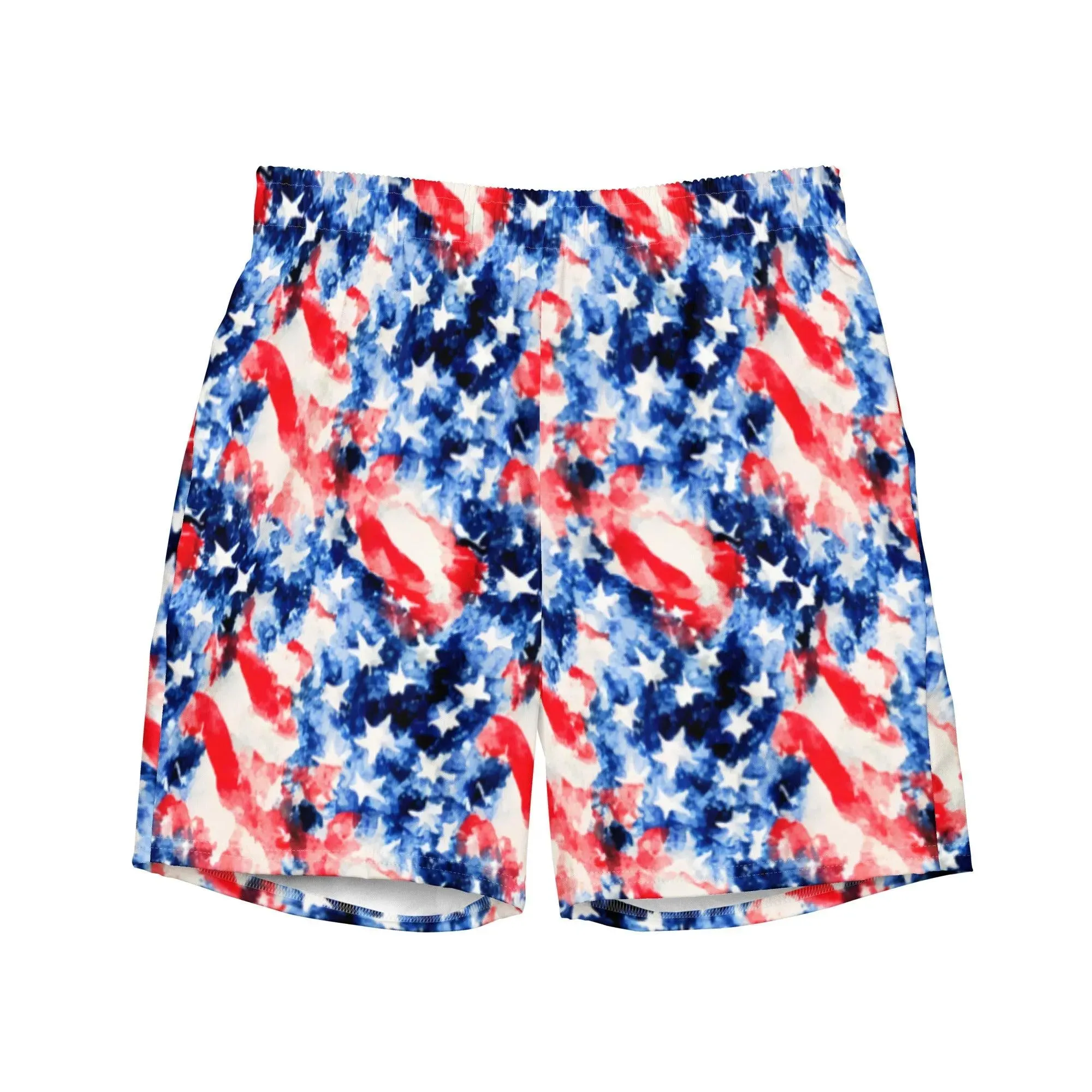 American Flag Recycled Men's Swim Trunks