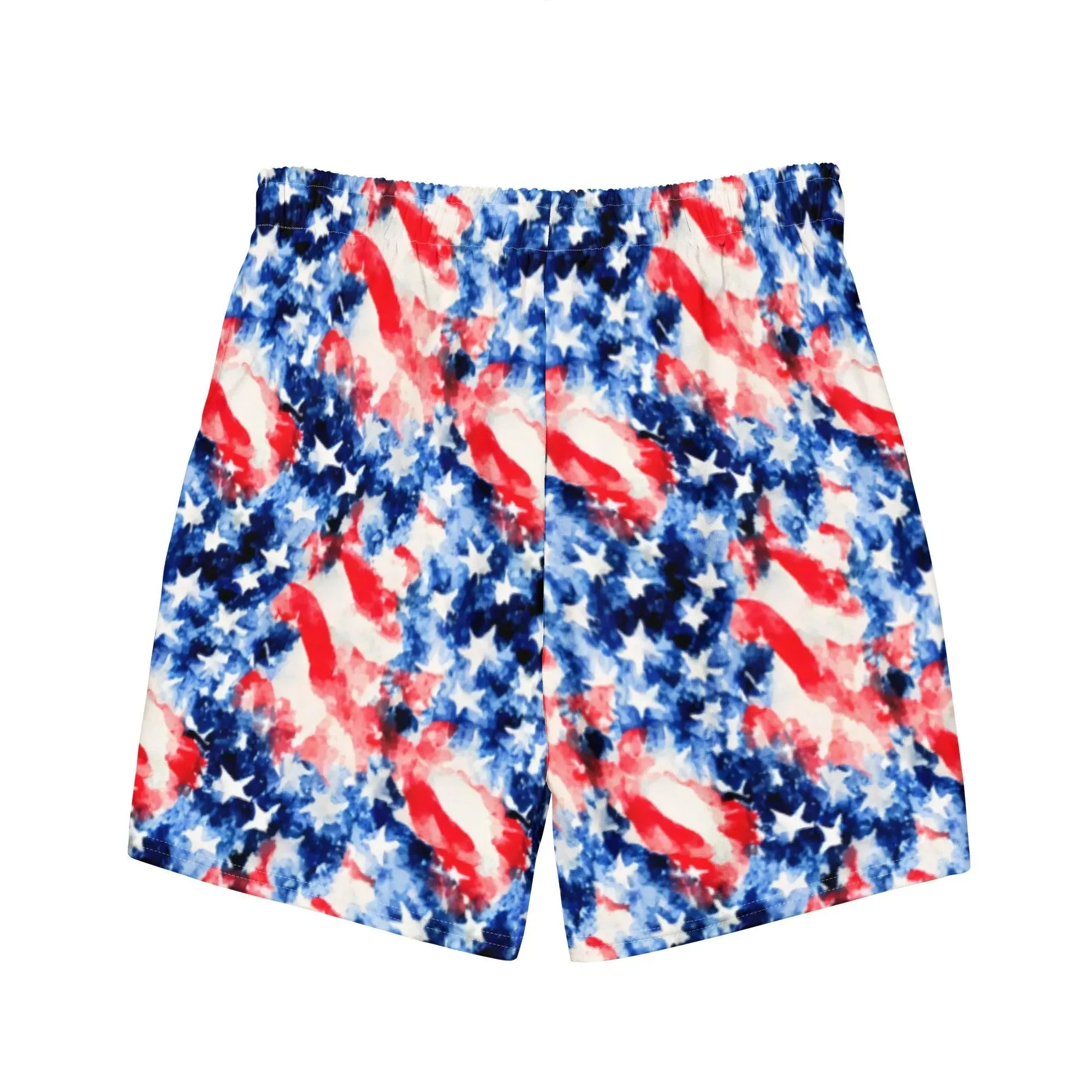American Flag Recycled Men's Swim Trunks