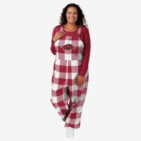 Arkansas Razorbacks Womens Plaid Bib Overalls