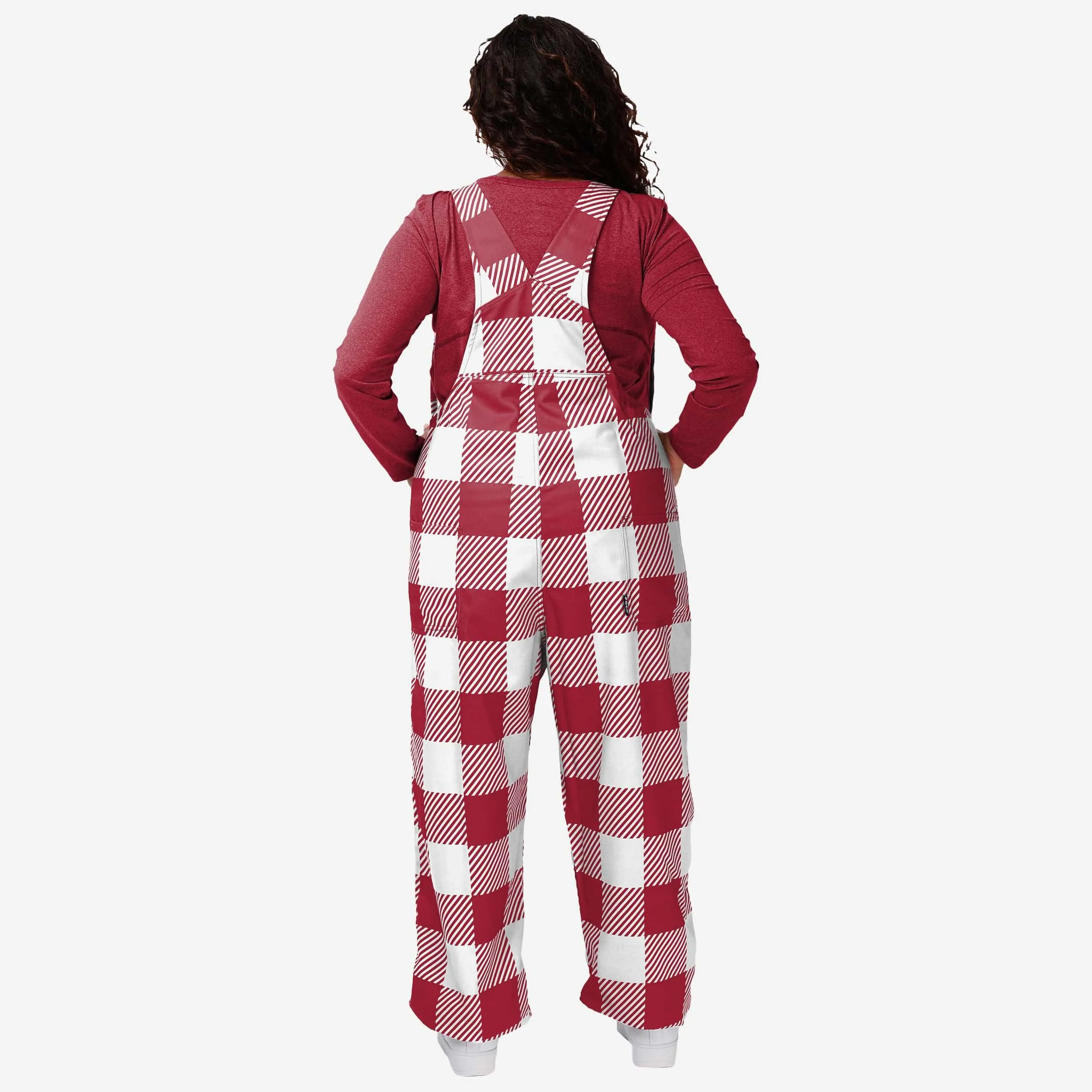Arkansas Razorbacks Womens Plaid Bib Overalls