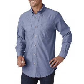 Backpacker Men's Navy Yarn Dyed Chambray Shirt