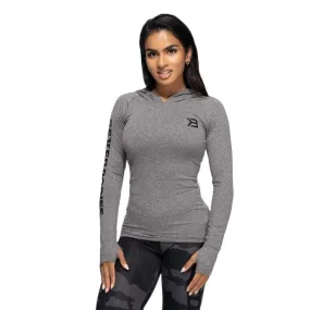 Better Bodies Performance Long Sleeve Hood - Graphite Melange