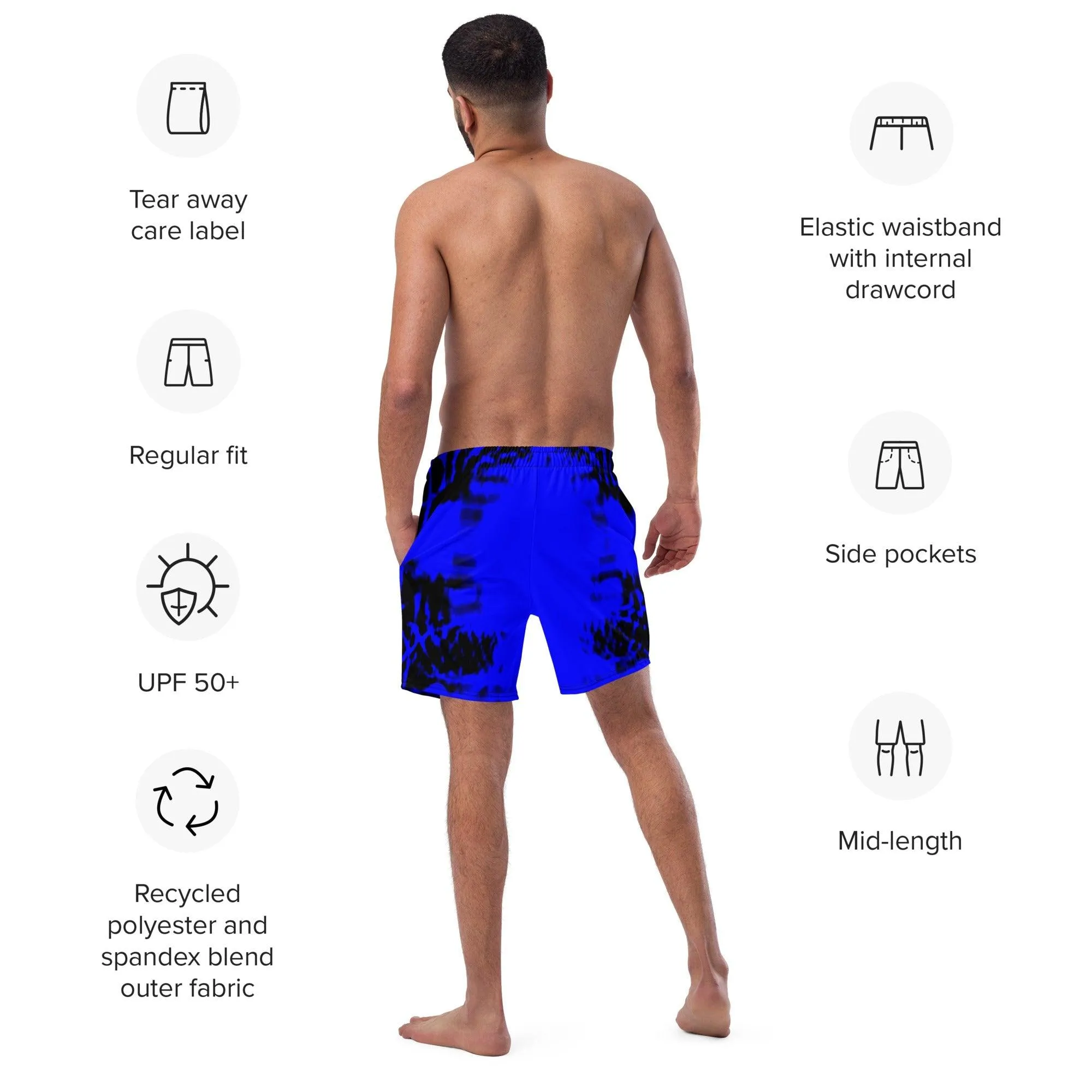 Blueblob Men's Quick Drying swim trunks small Pocket