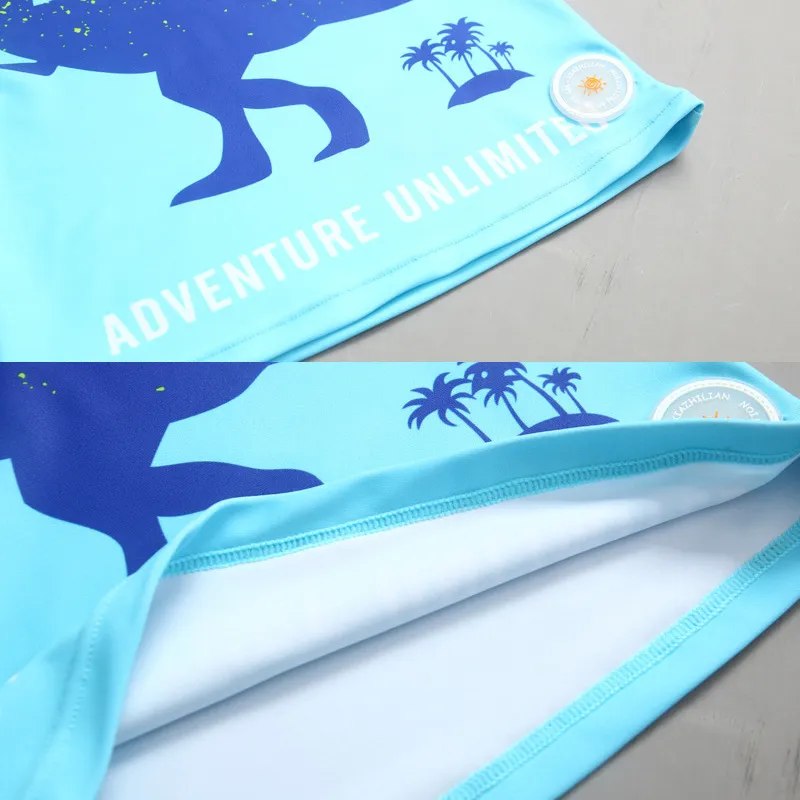 Boys Dinosaur Beach 3-Piece Swimsuit Set