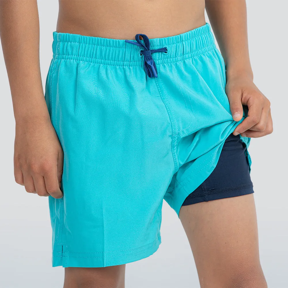 Boys Volley w/Boxer Brief Swim Trunks