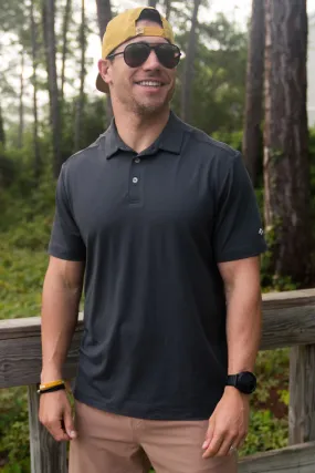 BURLEBO Performance Polo - Gun Metal Grey