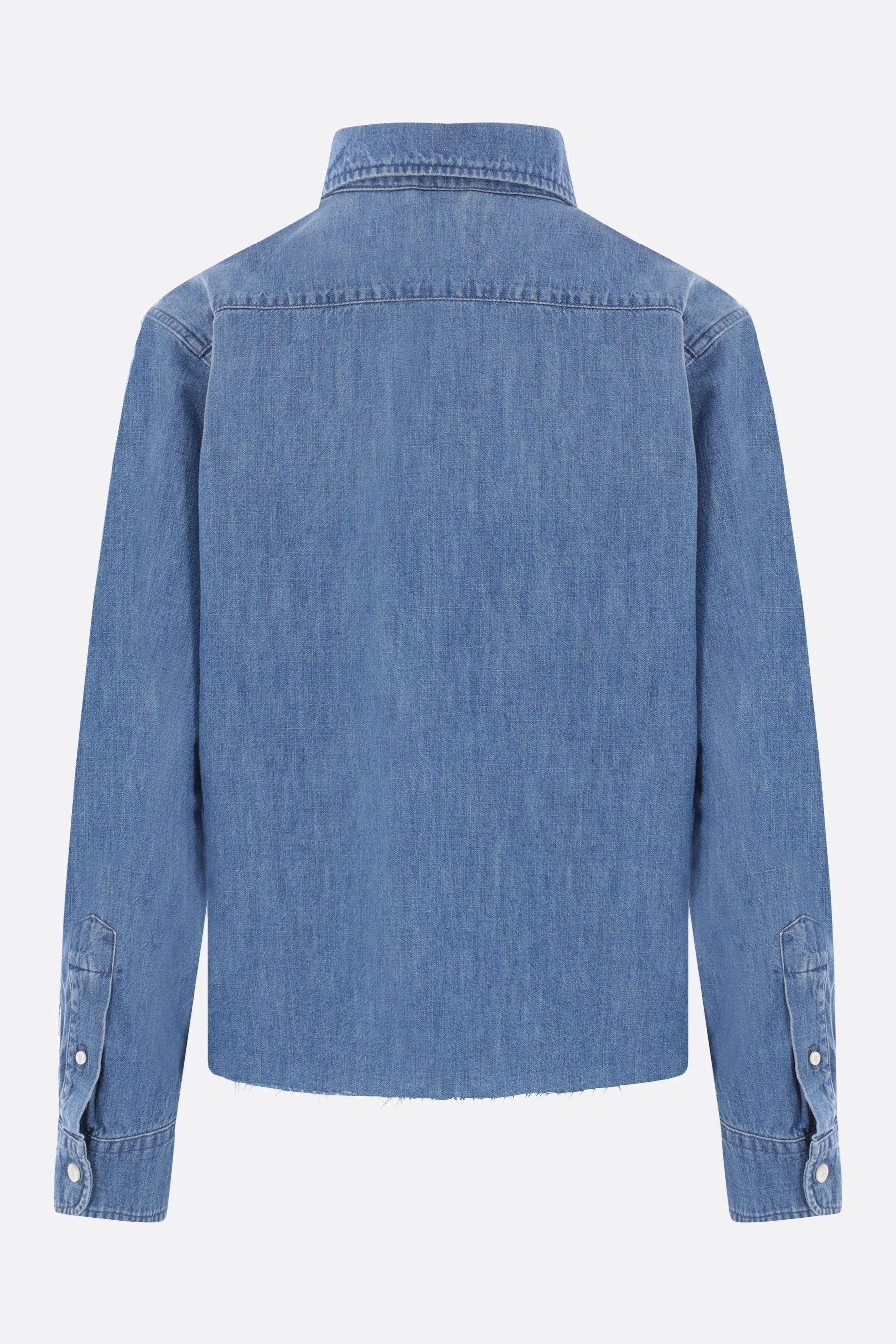Chambray Cropped Shirt