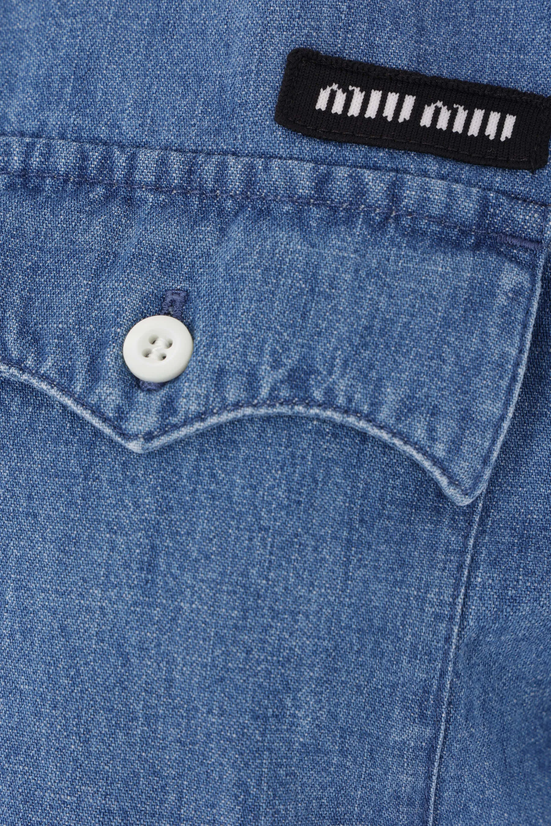Chambray Cropped Shirt