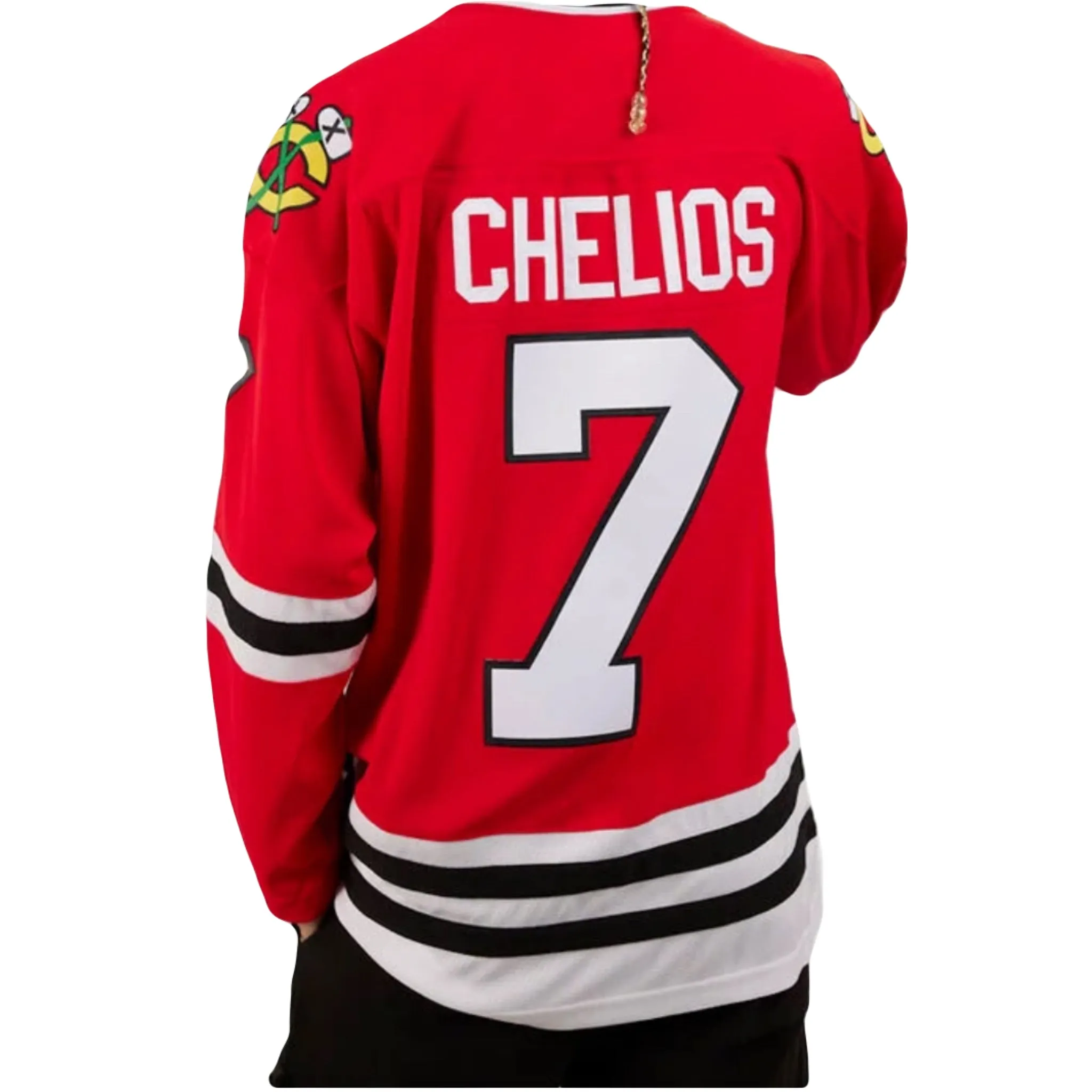Chicago Blackhawks 1991 Authentic Hockey Jersey Mitchell & Ness Blue Line Chris Chelios