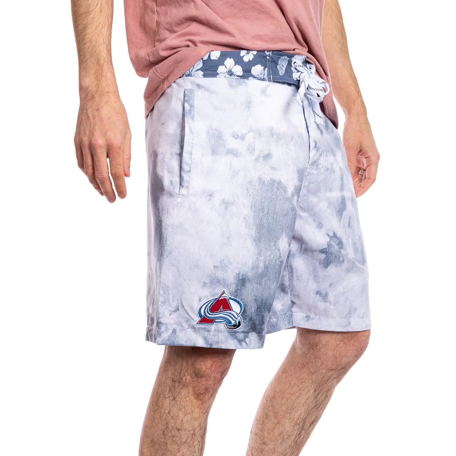 Colorado Avalanche Grey Watercolour Boardshorts for Men