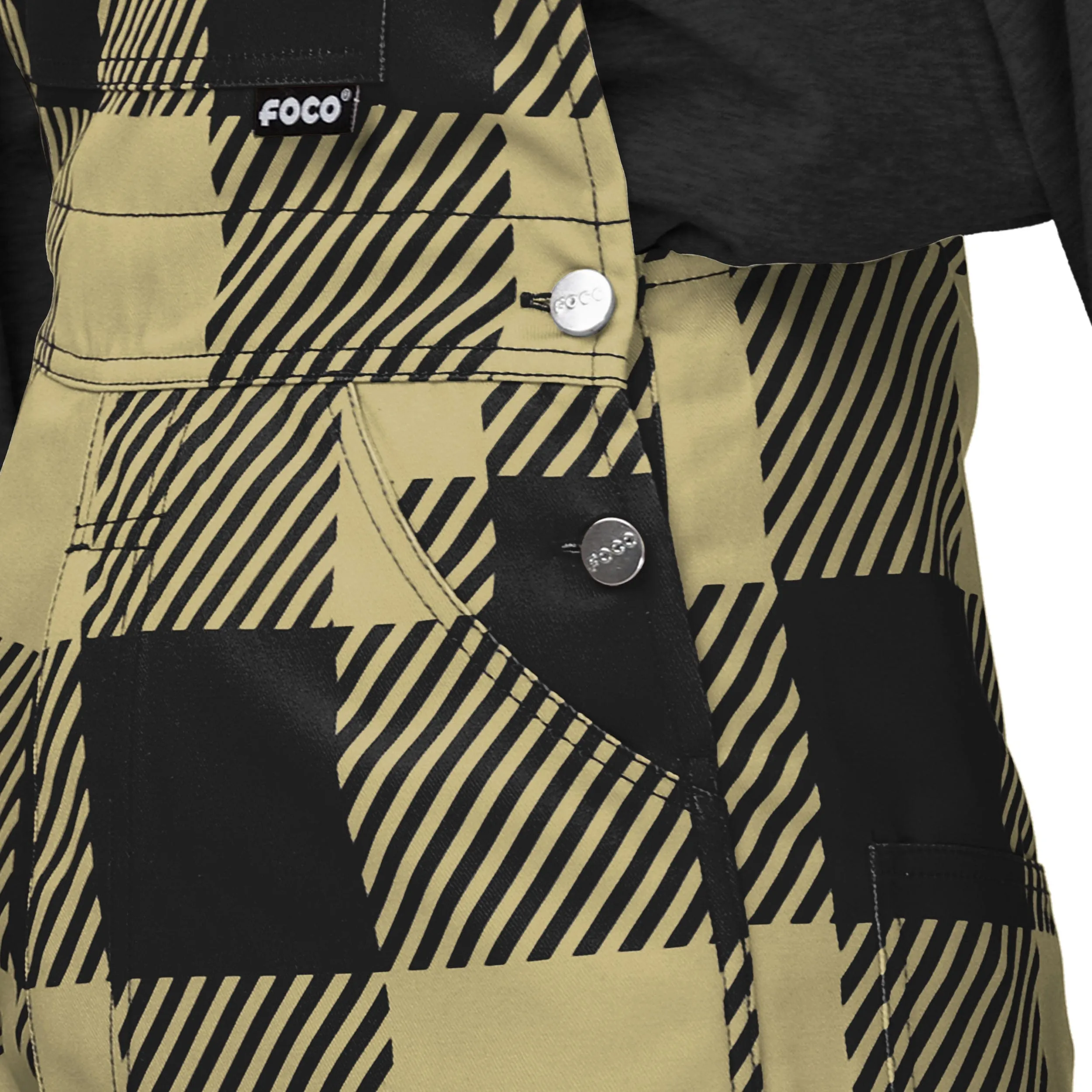 Colorado Buffaloes NCAA Womens Plaid Bib Overalls