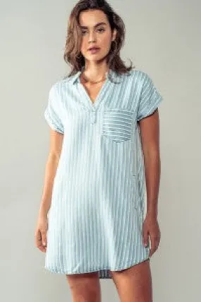 Costal Chambray Shirt Dress