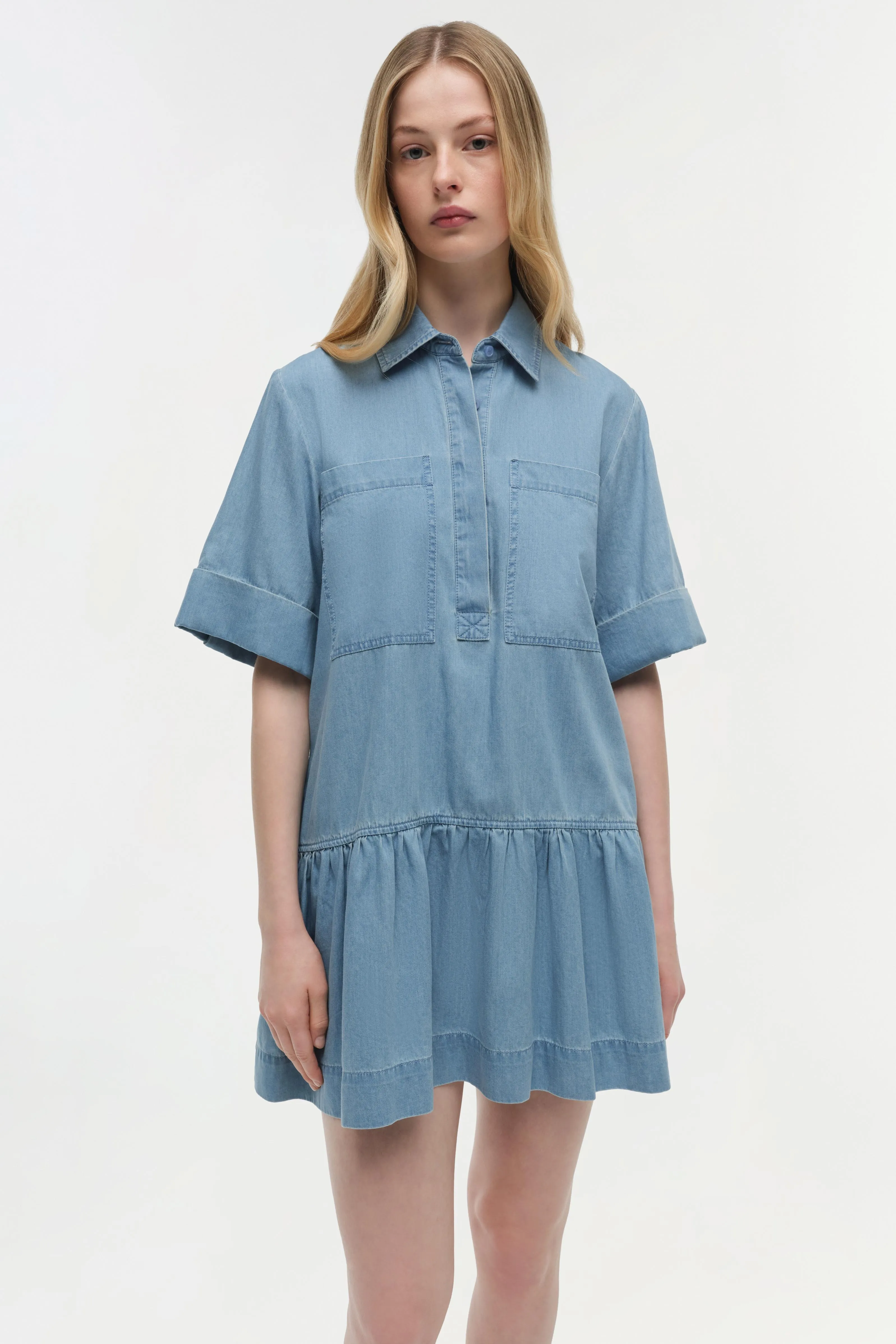 Cris Chambray Mini Dress