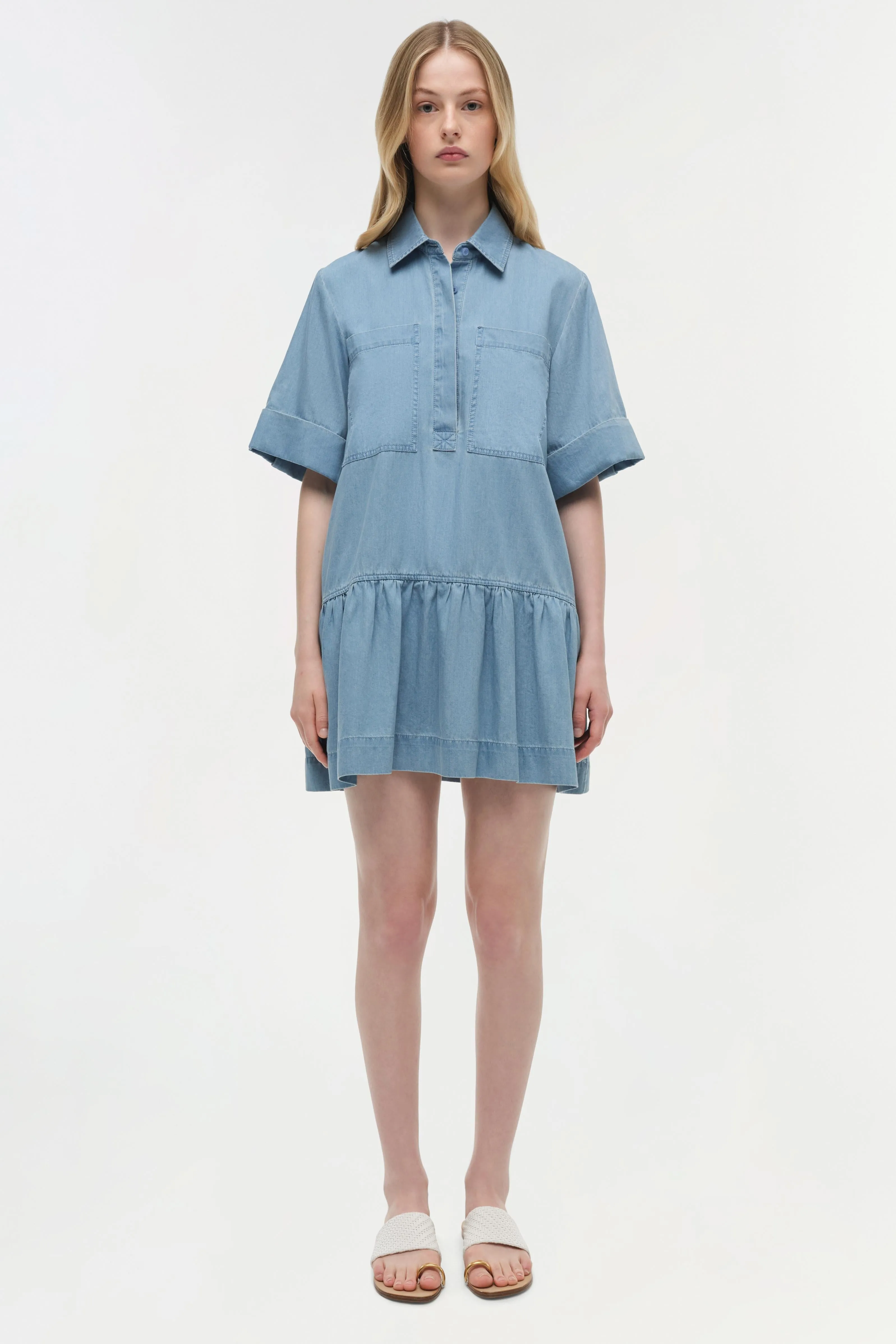 Cris Chambray Mini Dress