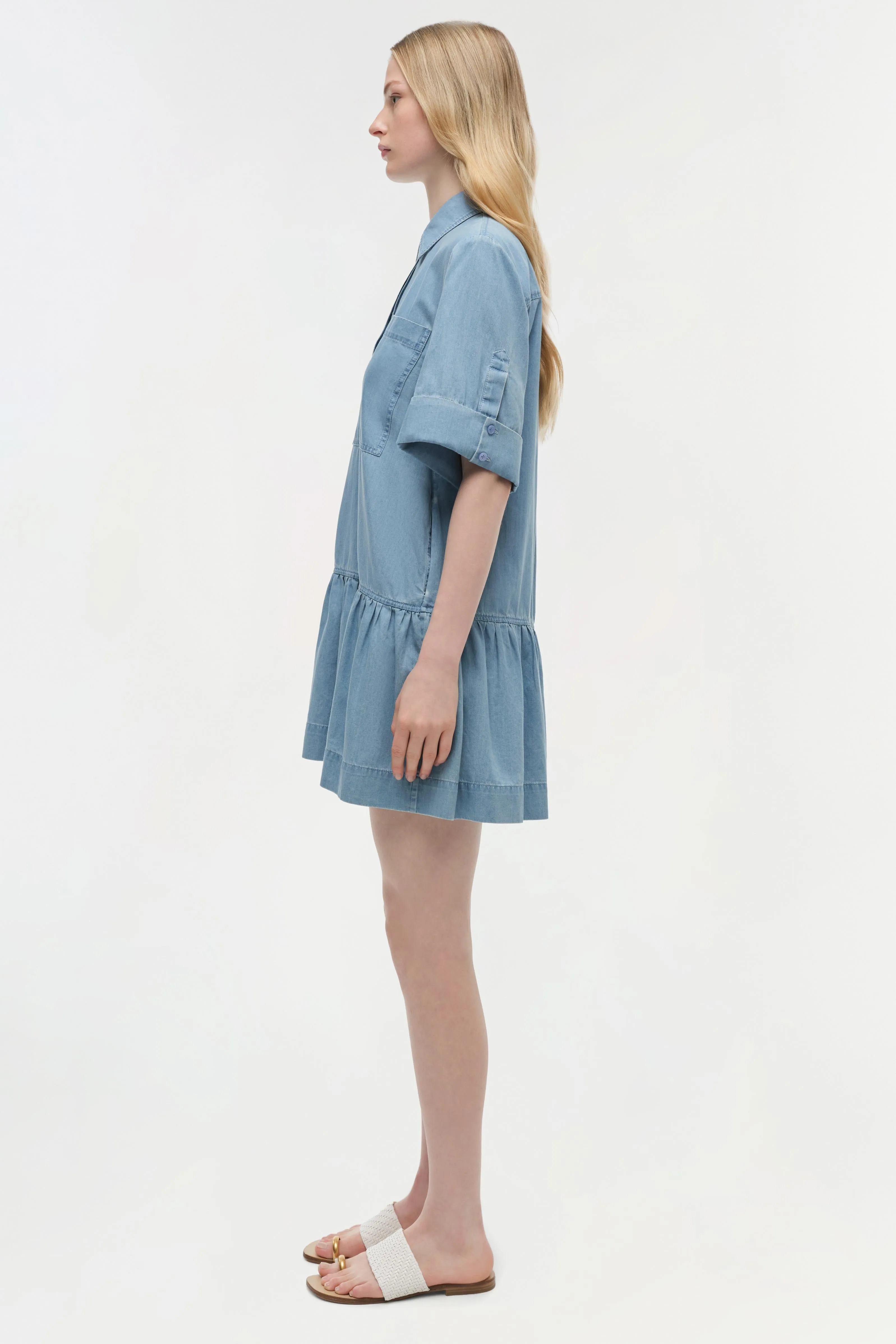Cris Chambray Mini Dress