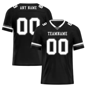 Custom Black Classic Style White Personalized Authentic Football Jersey FBJ02-bc0f00a