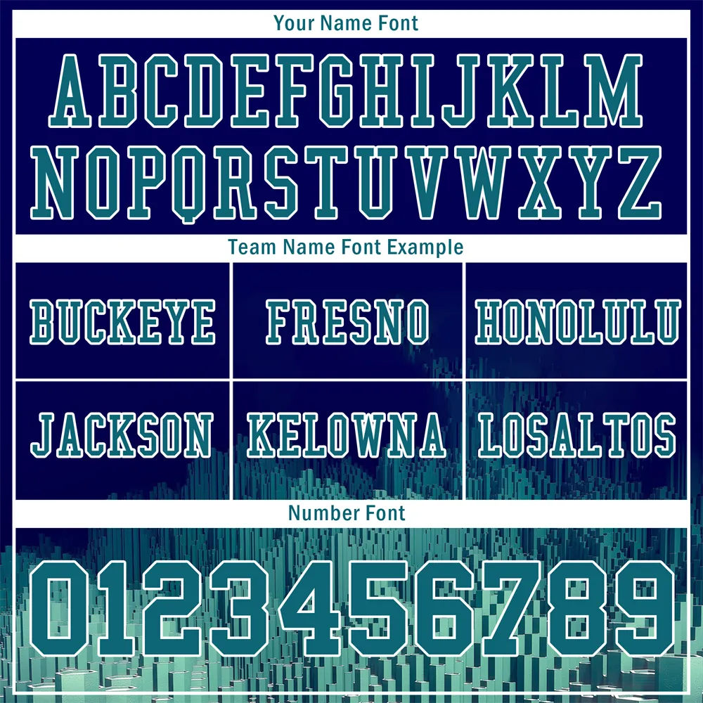 Custom Blue 3D Pattern Aqua Personalized Authentic Football Jersey FBJ02-bc0fae9