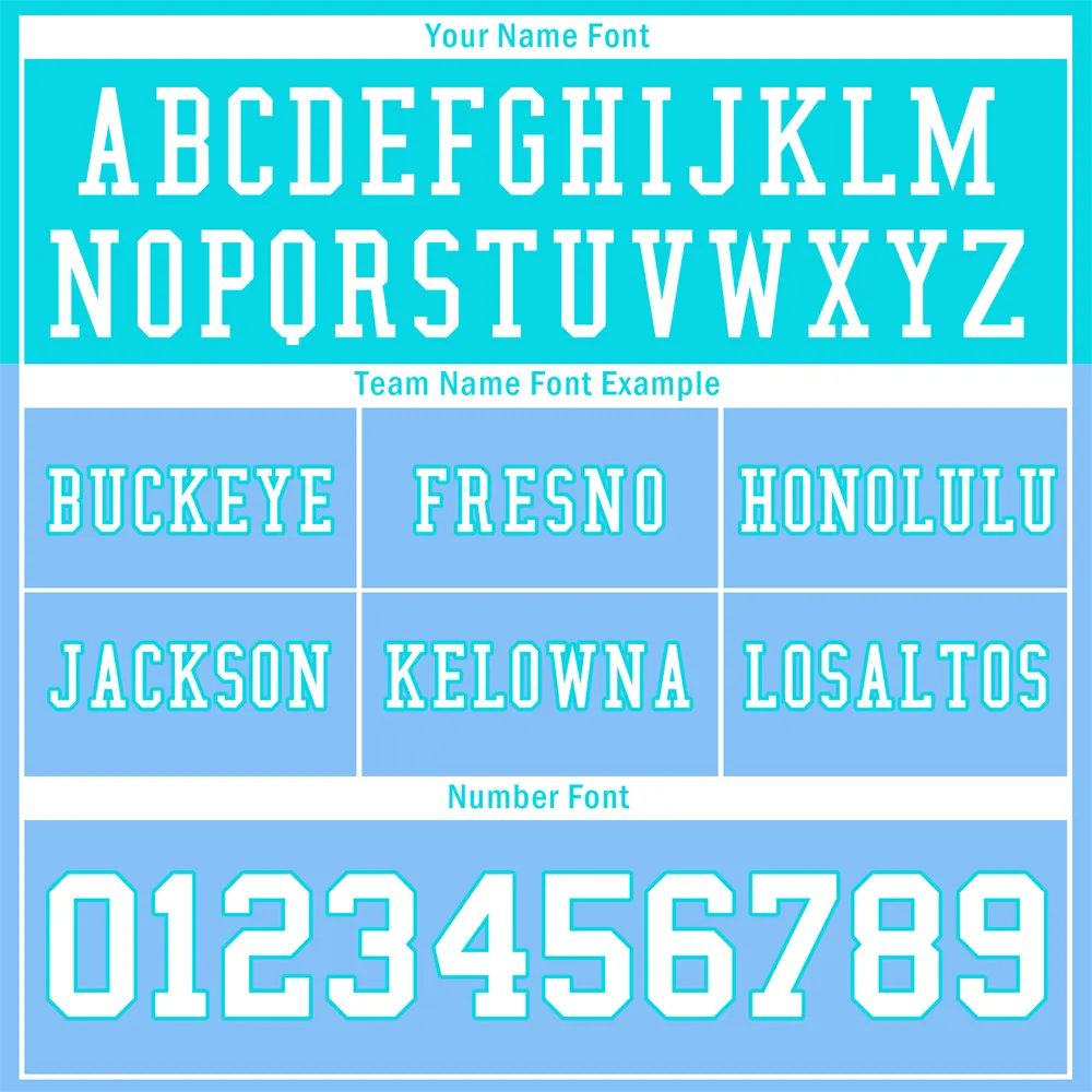 Custom Blue Aqua Raglan Sleeves White Personalized Authentic Football Jersey FBJ02-bc0f0b8