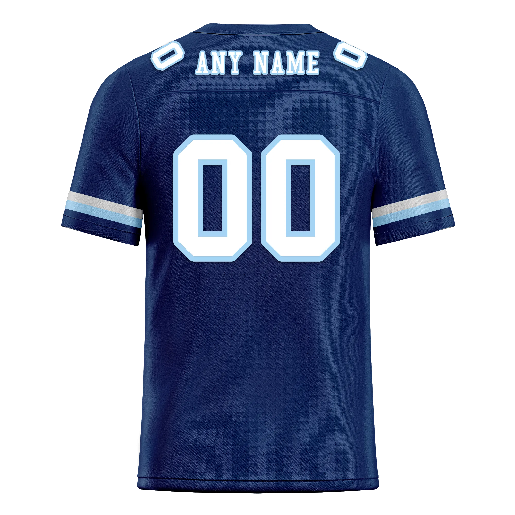 Custom Blue Classic Style Personalized Authentic Football Jersey FBJ02-bd0a70a7