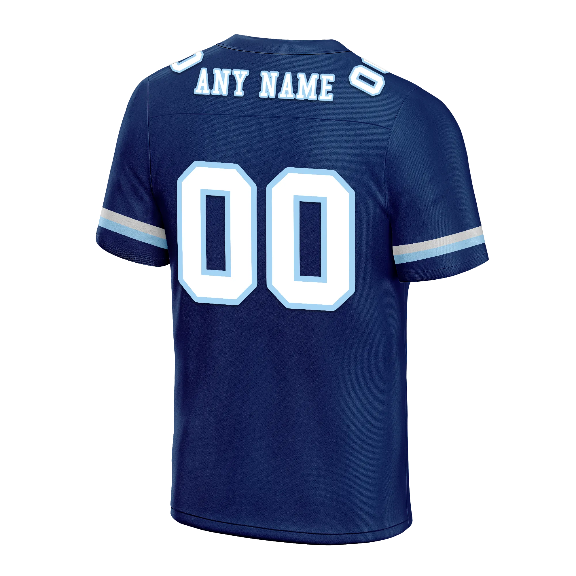 Custom Blue Classic Style Personalized Authentic Football Jersey FBJ02-bd0a70a7