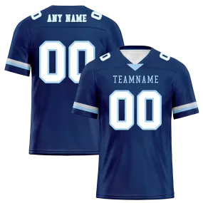 Custom Blue Classic Style Personalized Authentic Football Jersey FBJ02-bd0a70a7