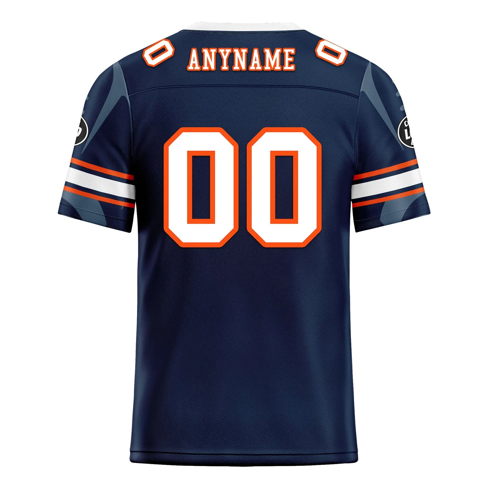 Custom Blue Denver Personalized Authentic Football Jersey FBJ02-D025033-12