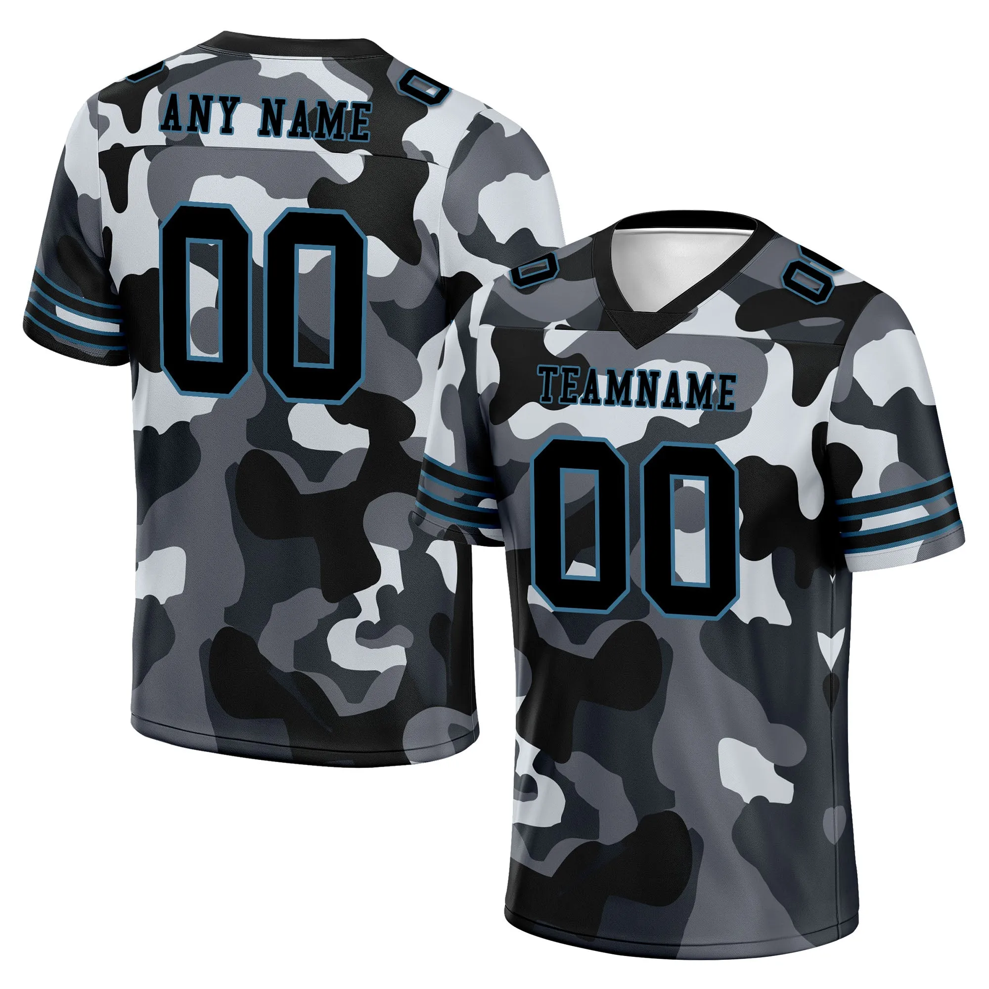 Custom Camo Personalized Authentic Football Jersey FBJ02-D06115
