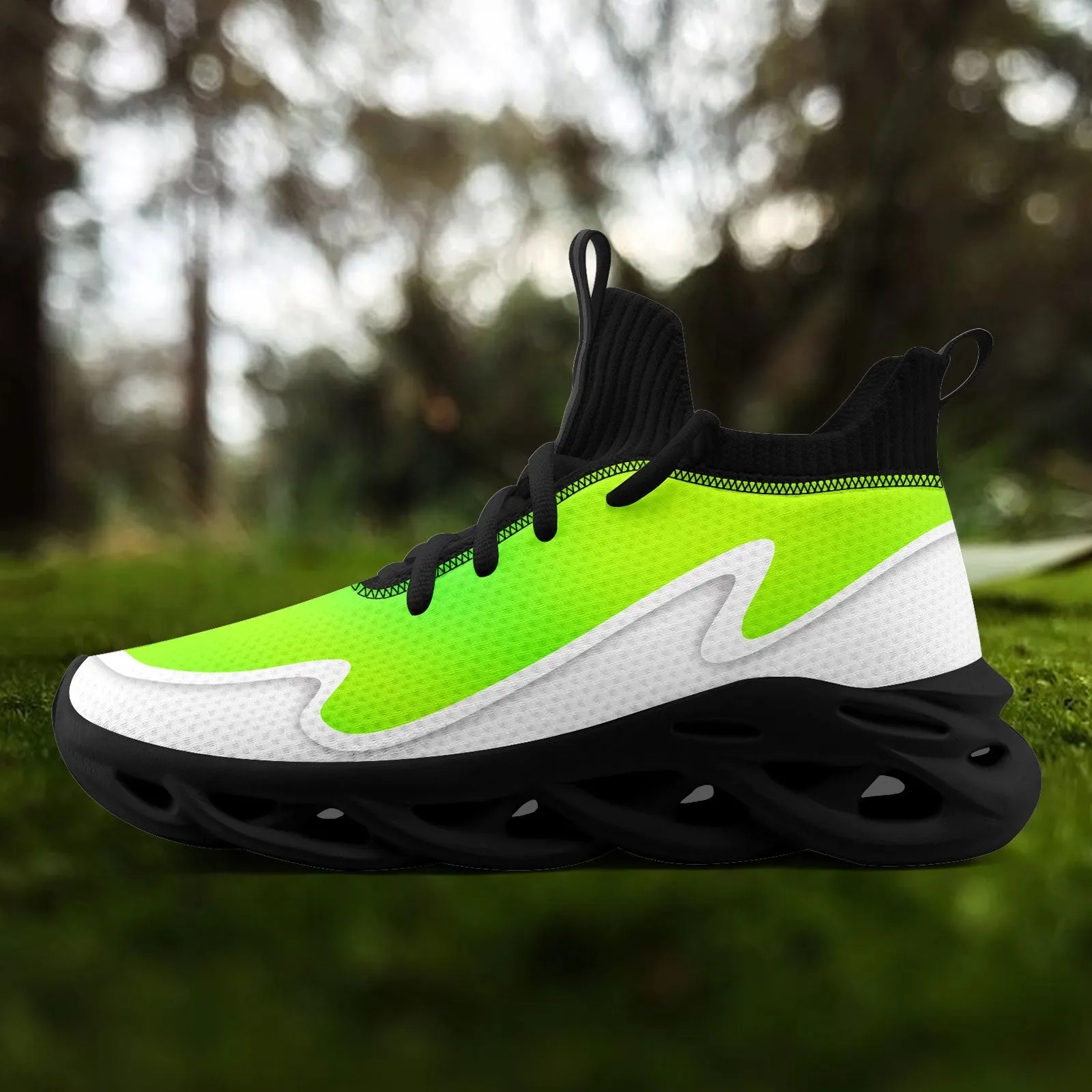 Custom Green White Maxsoul Shoes Personalized Sneaker FN030A-E020011-5