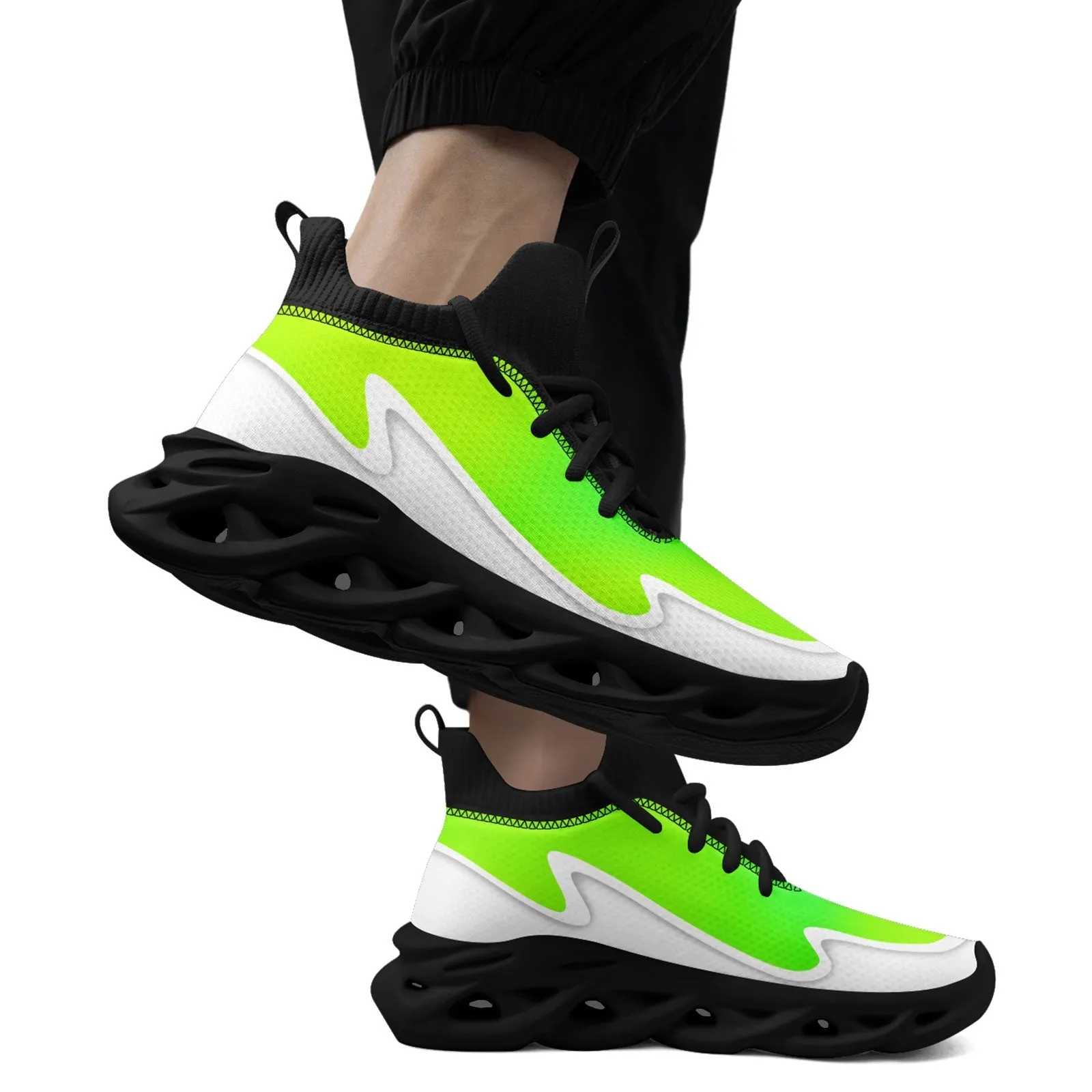 Custom Green White Maxsoul Shoes Personalized Sneaker FN030A-E020011-5