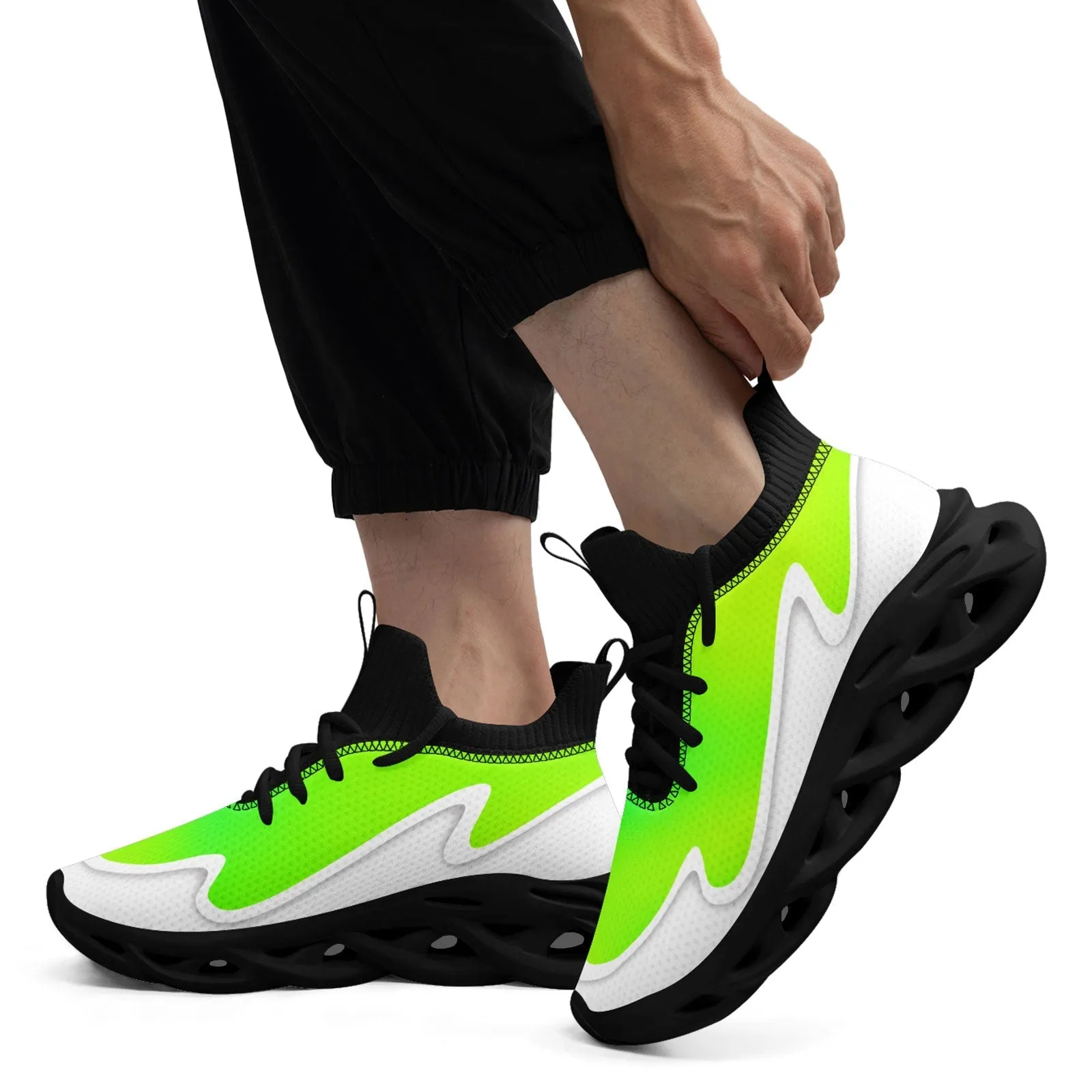 Custom Green White Maxsoul Shoes Personalized Sneaker FN030A-E020011-5