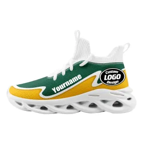 Custom Green Yellow Maxsoul Shoes Personalized Sneaker FN030A-E020011-23