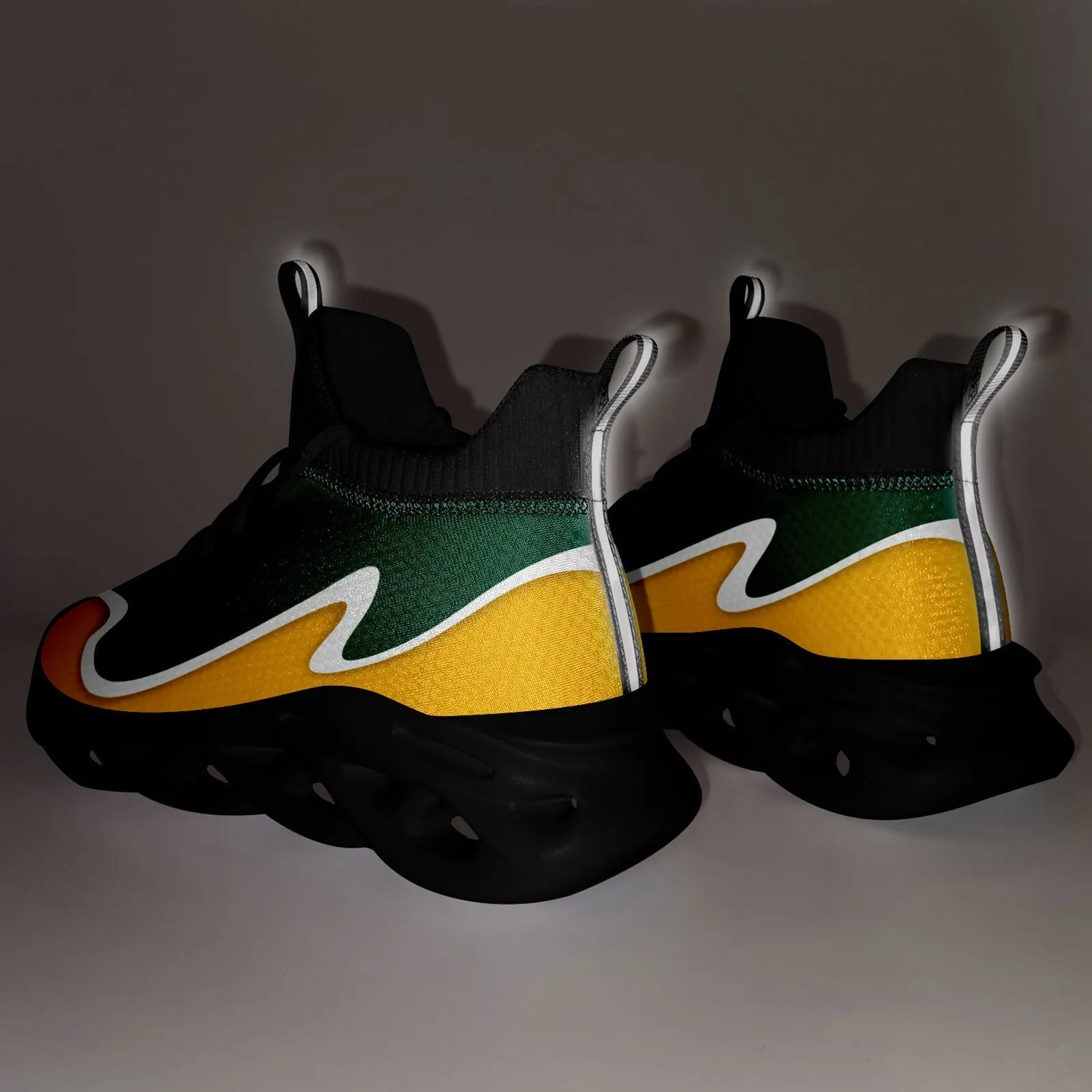 Custom Green Yellow Maxsoul Shoes Personalized Sneaker FN030A-E020011-23