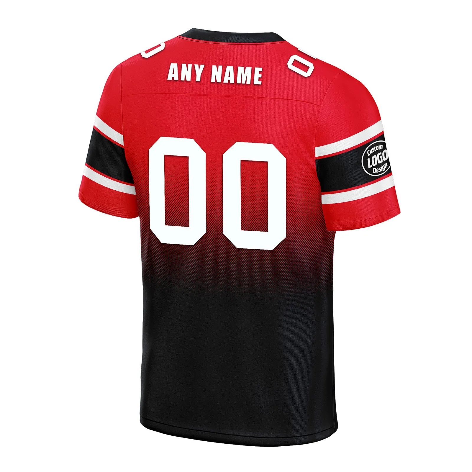 Custom Red Blue Houston Personalized Authentic Football Jersey FBJ02-D020249-12