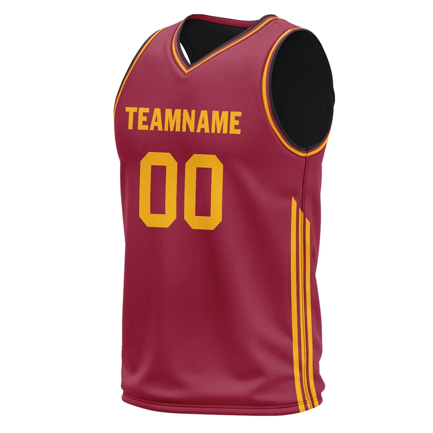 Custom Red Classic Style Sports Uniform Basketball Jersey BBJ01-D020105-2