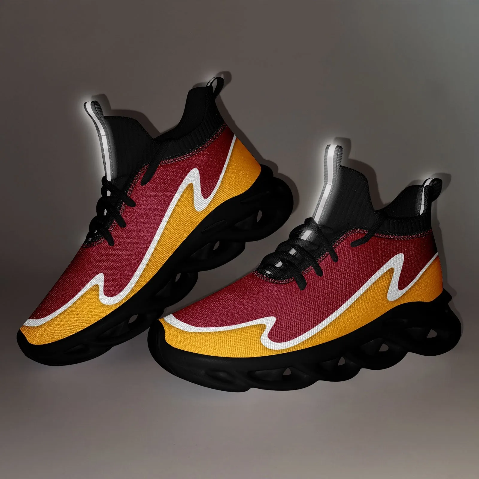 Custom Red Yellow Maxsoul Shoes Personalized Sneaker FN030A-E020011-2