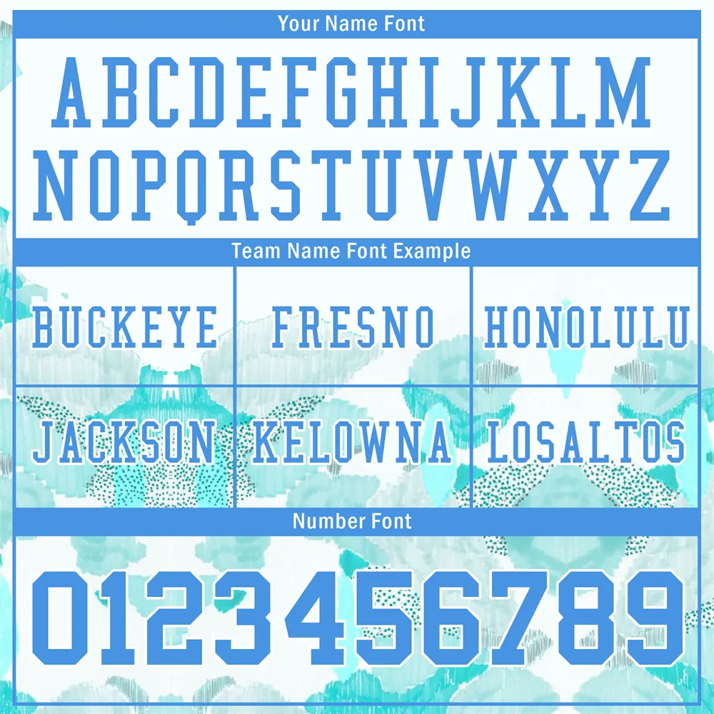 Custom White Graffiti Pattern Blue Personalized Authentic Football Jersey FBJ02-bc0facd