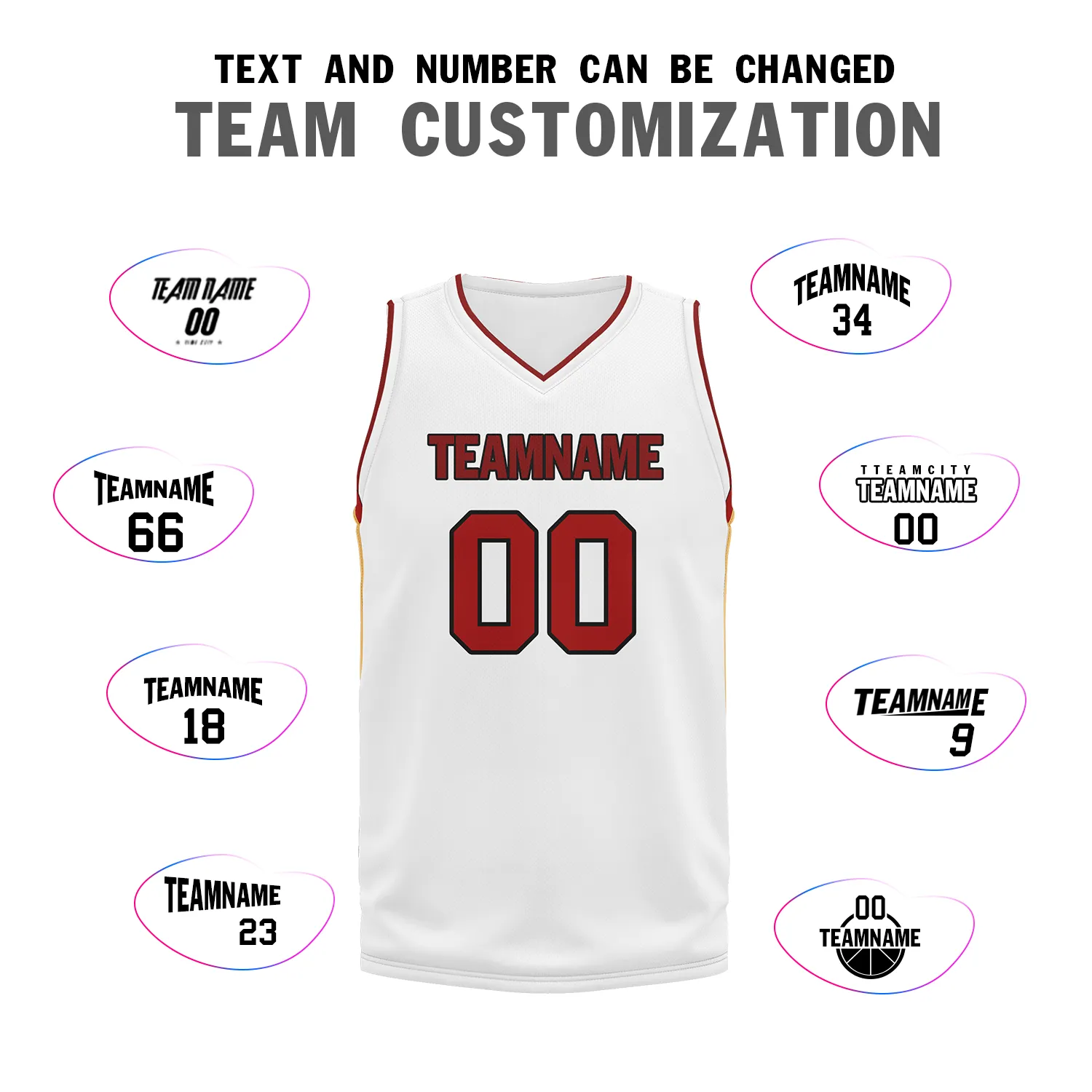 Custom White Red Classic Style Sports Uniform Basketball Jersey BBJ01-bd0a70a7