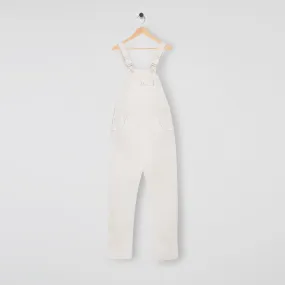 Denim Bib & Brace Dungaree White