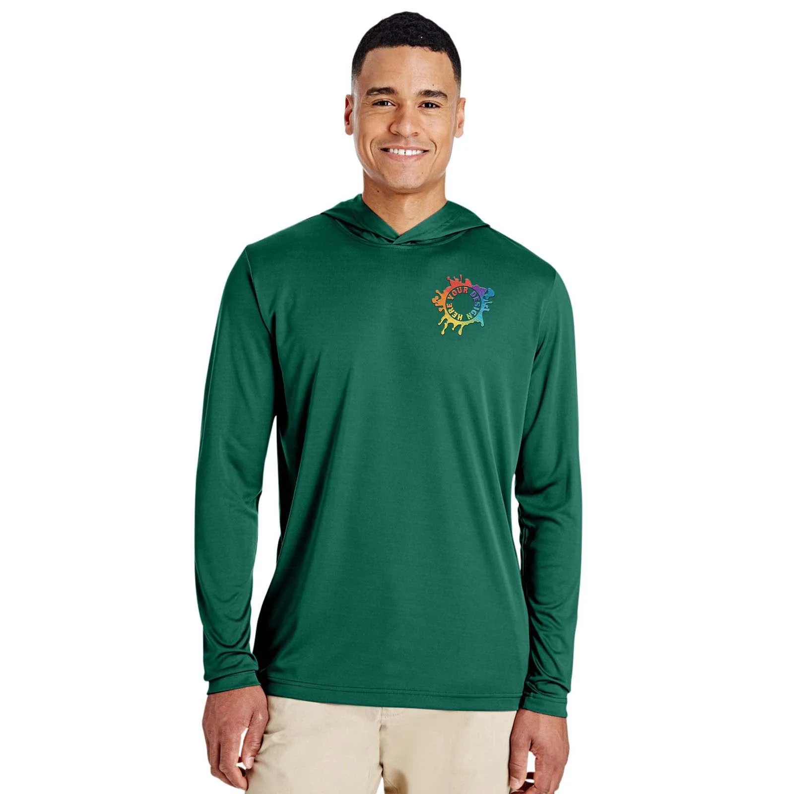 Embroidered Team 365 Men's Zone Performance Hoodie