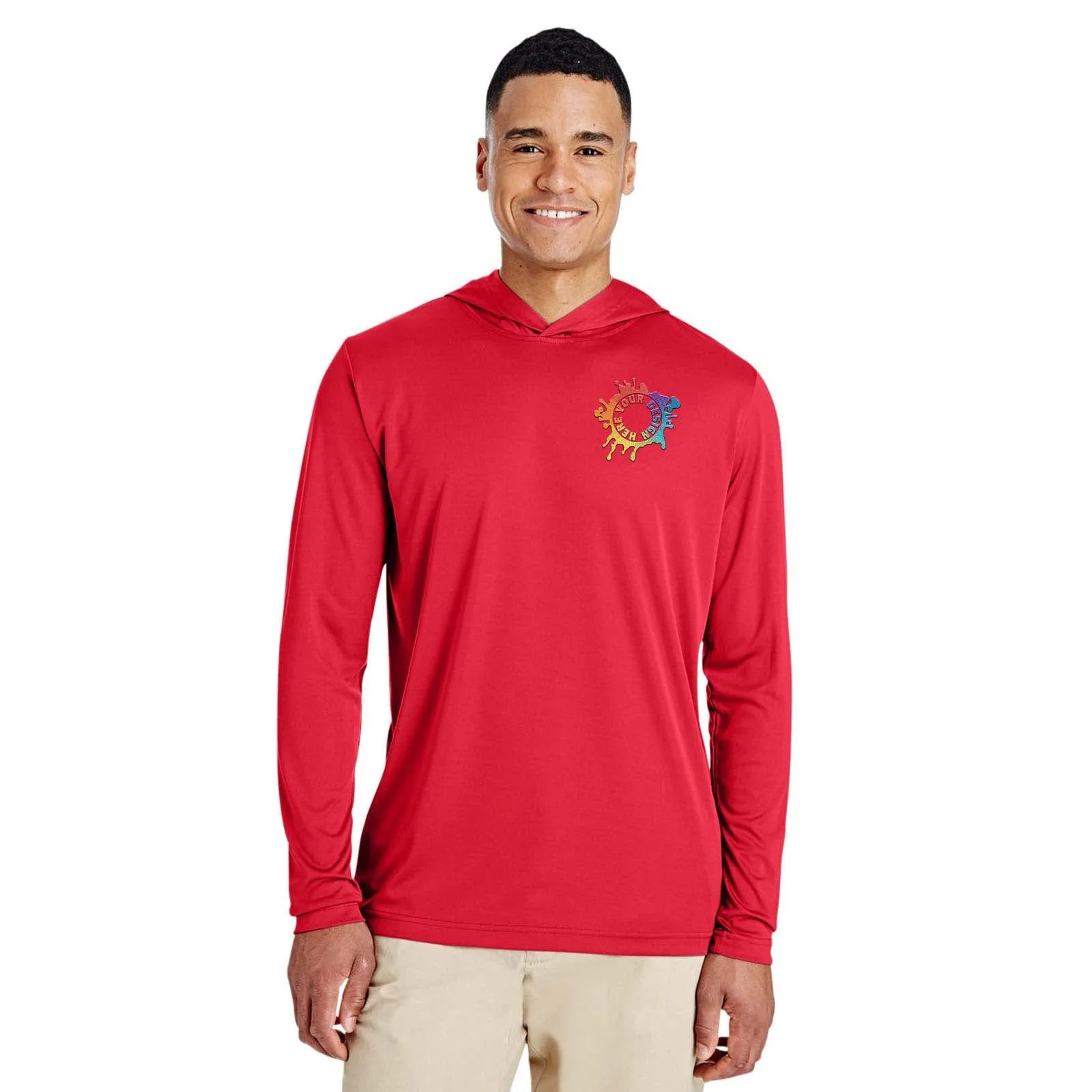 Embroidered Team 365 Men's Zone Performance Hoodie