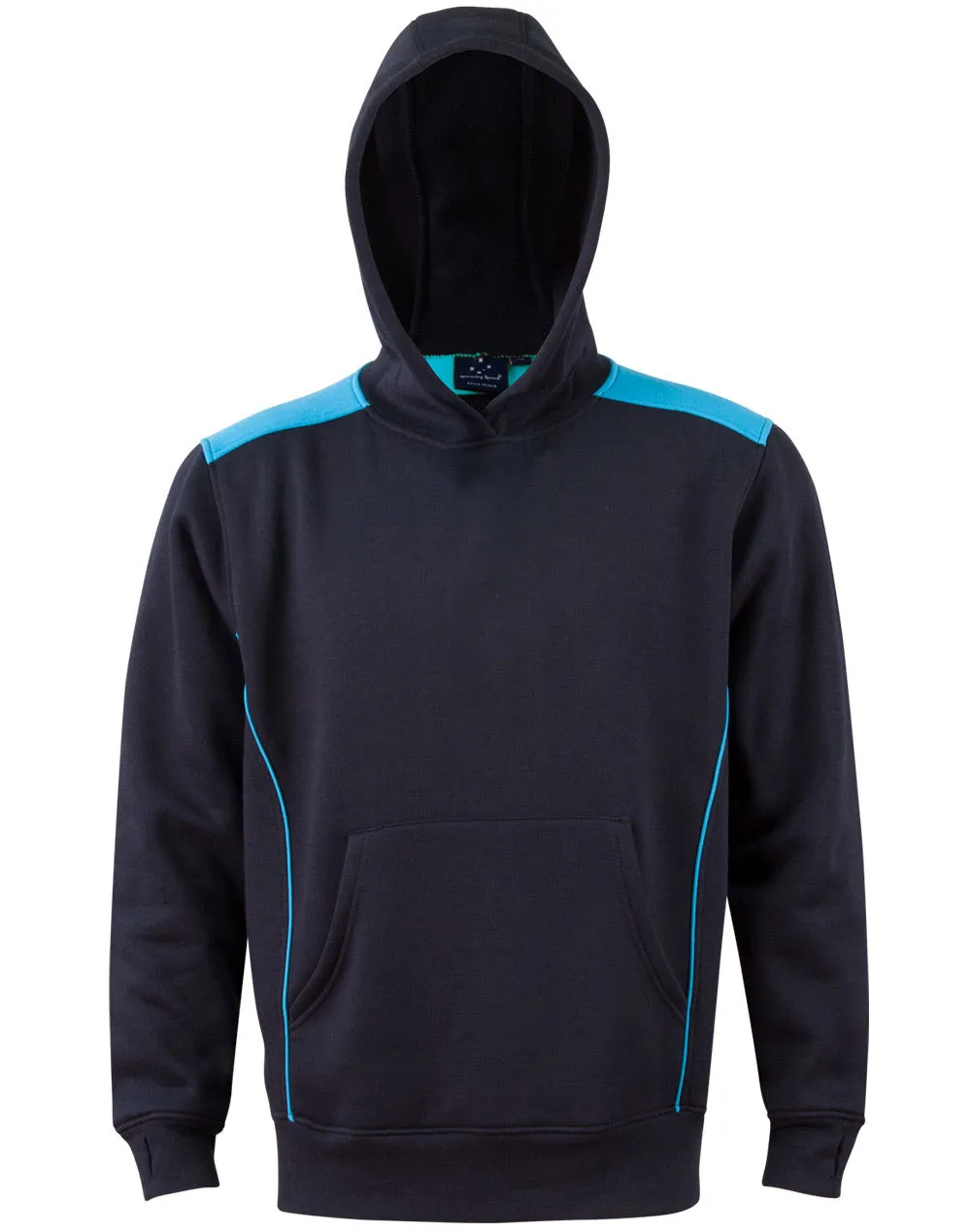 [FL19K] Kids' Kangaroo Pocket Contrast Hoodie