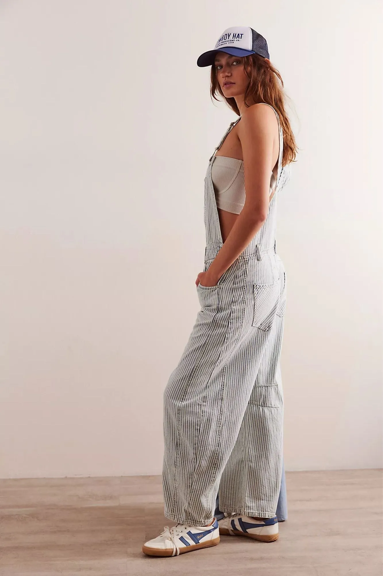 Good Luck Striped Overalls