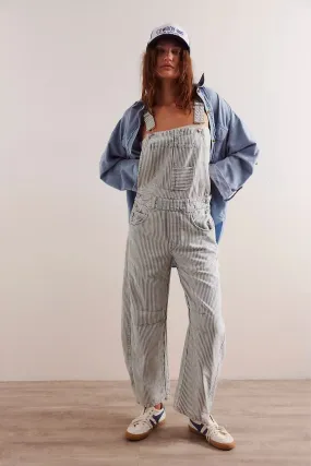 Good Luck Striped Overalls