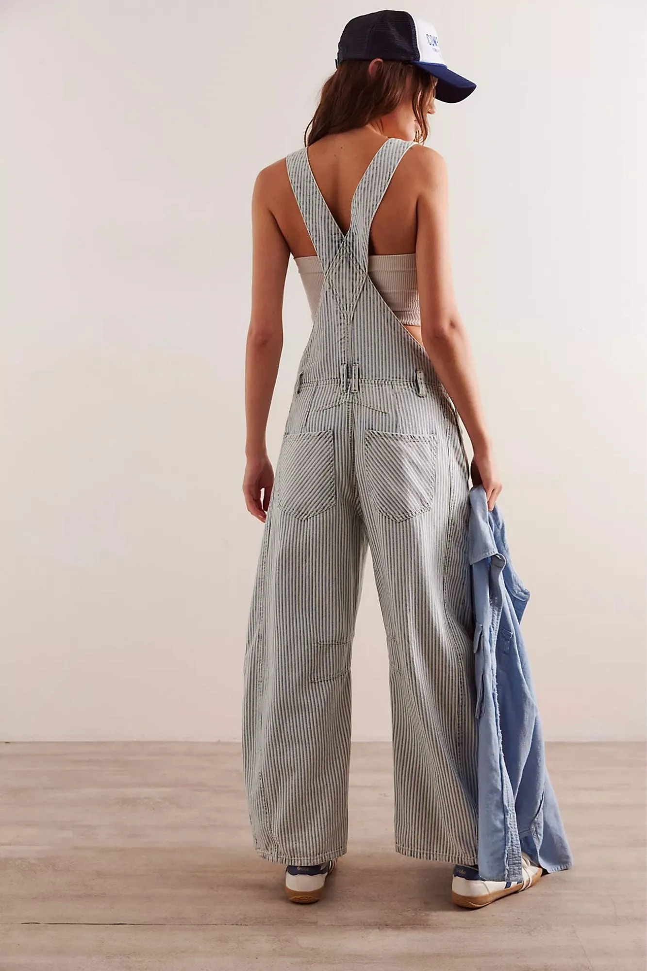 Good Luck Striped Overalls