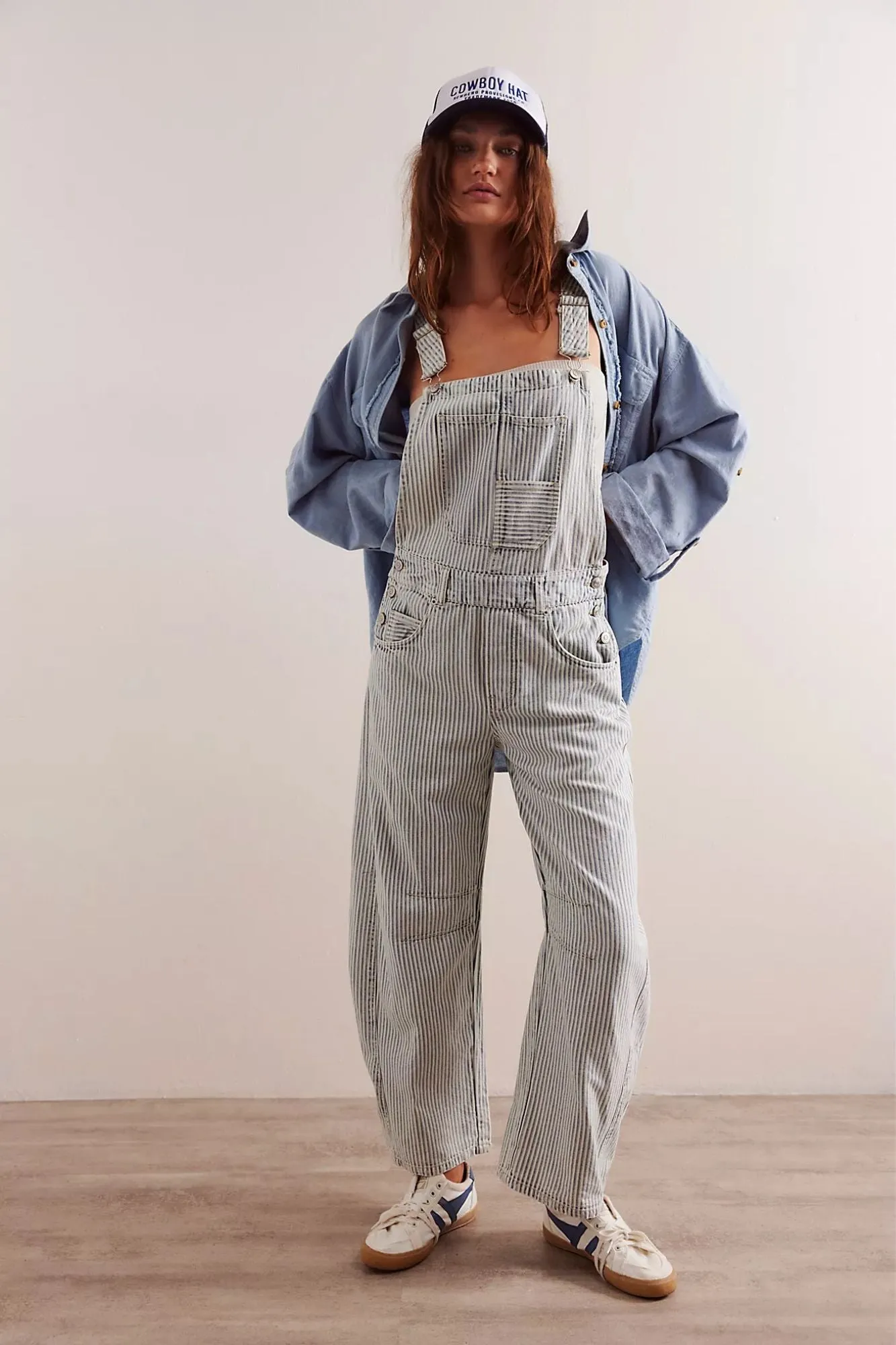 Good Luck Striped Overalls