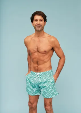 Green Puffer Fish Men's Swim Shorts