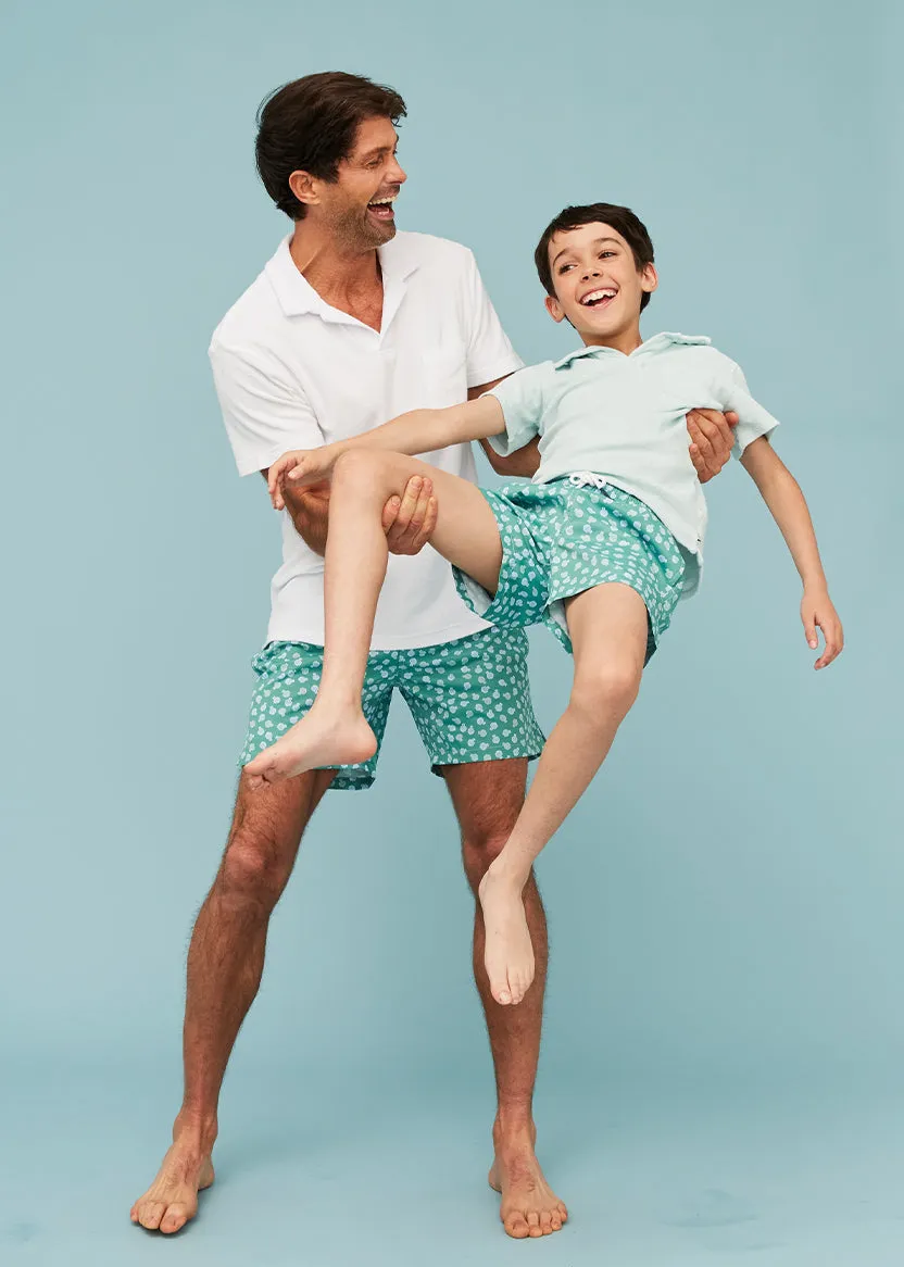 Green Puffer Fish Men's Swim Shorts