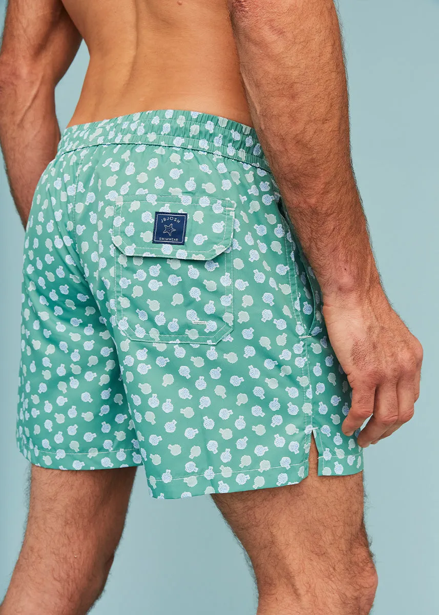Green Puffer Fish Men's Swim Shorts