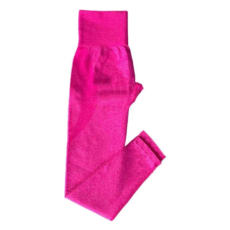 Gym sports wear high quality women seamless workout pants contour scrunch butt leggings
