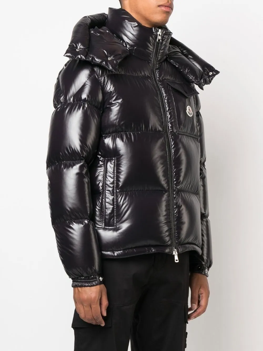 high-shine padded jacket